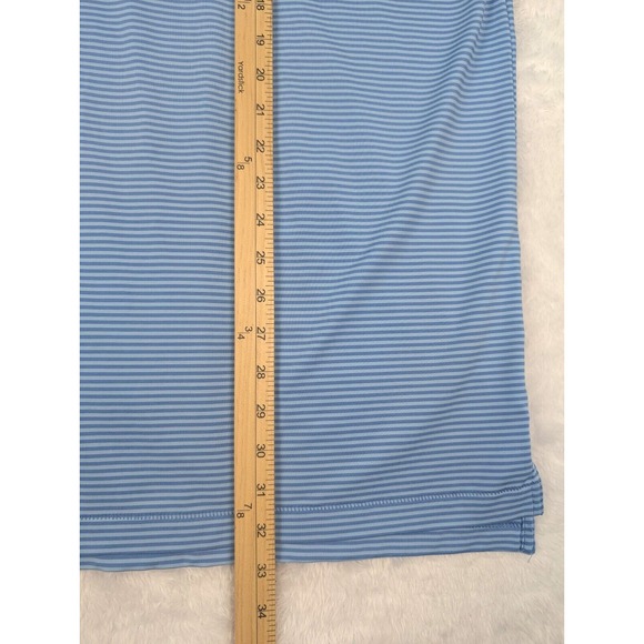 Peter Millar Summer Comfort Shirt Men's XL Blue Striped Polo Shirt Golf *Read - Picture 7 of 10